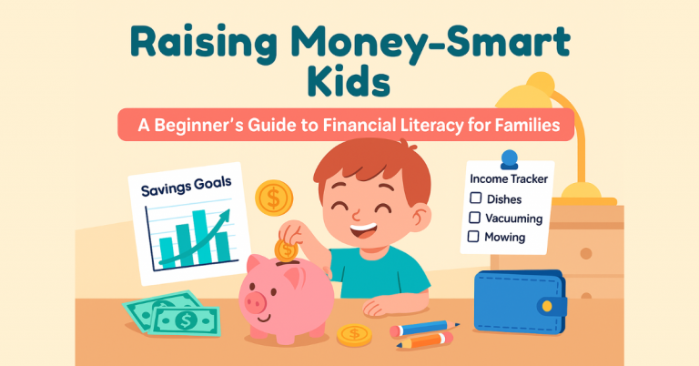 Read more about the article Raising Money‑Smart Kids: A Beginner’s Guide to Financial Literacy for Families